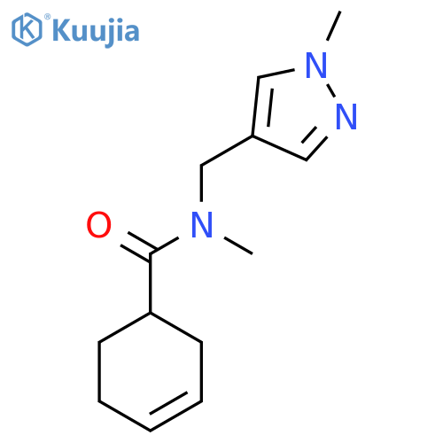 3-Cyclohexene-1-carboxamide, N-methyl-N-[(1-methyl-1H-pyrazol-4-yl)methyl]- structure