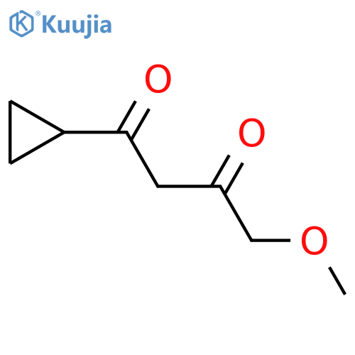 1-Cyclopropyl-4-methoxybutane-1,3-dione structure