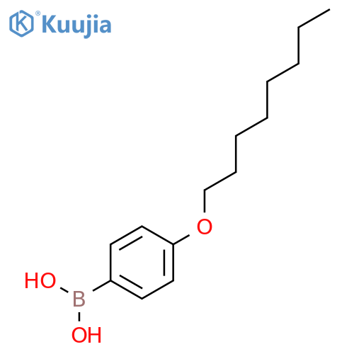 (4-(octyloxy)phenyl)boronic acid structure