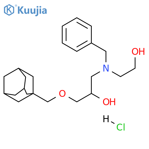 2-({3-(adamantan-1-yl)methoxy-2-hydroxypropyl}(benzyl)amino)ethan-1-ol hydrochloride structure