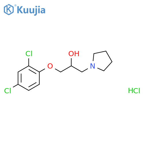 1-(2,4-dichlorophenoxy)-3-(pyrrolidin-1-yl)propan-2-ol hydrochloride structure