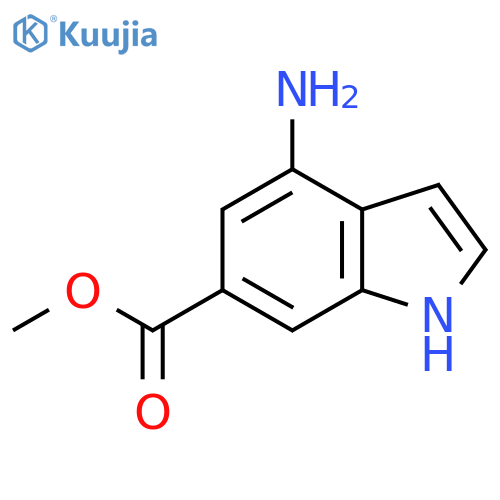 Methyl 4-amino-1H-indole-6-carboxylate structure