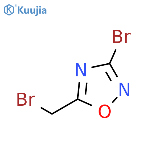 3-Bromo-5-(bromomethyl)-1,2,4-oxadiazole structure