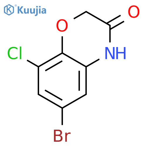 6-Bromo-8-chloro-3,4-dihydro-2H-1,4-benzoxazin-3-one structure