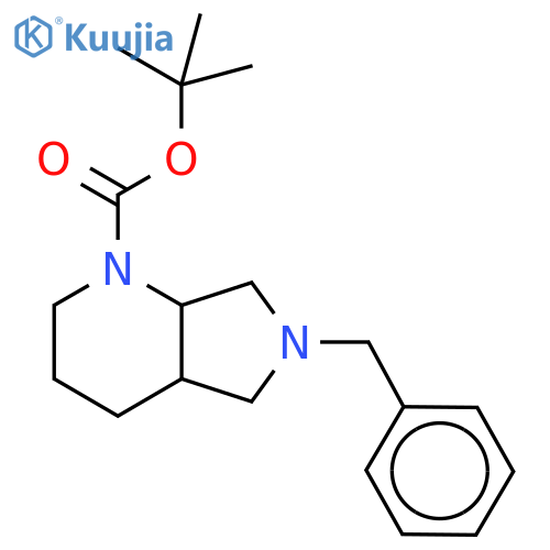 6-Benzyl-1-tert-boc-octahydropyrrolo3,4-bpyridine-d4 structure