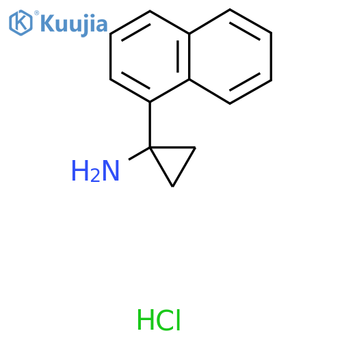 1-Naphthalen-1-ylcyclopropan-1-amine Hydrochloride structure