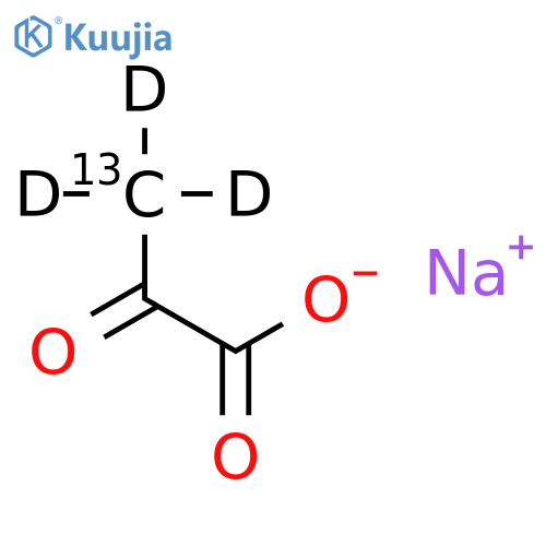 Pyruvic Acid-13C,d3 Sodium Salt structure