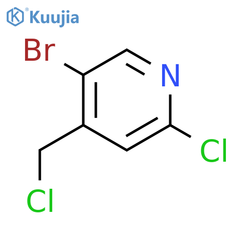 5-Bromo-2-chloro-4-(chloromethyl)pyridine structure