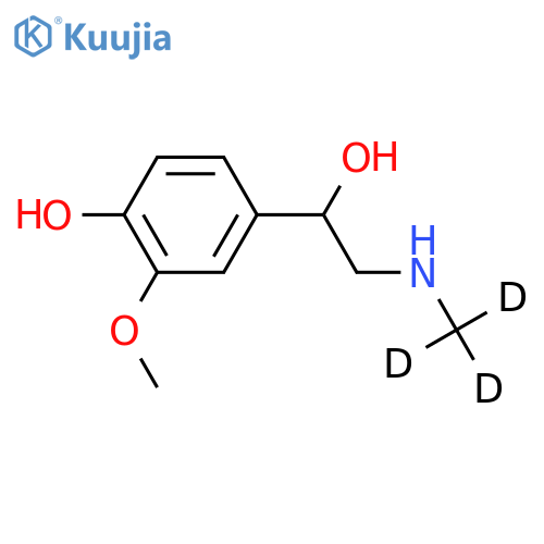 4-Hydroxy-3-methoxy-a-(methyl-d3-amino)methylbenzenemethanol structure