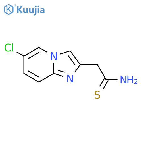 2-{6-chloroimidazo1,2-apyridin-2-yl}ethanethioamide structure