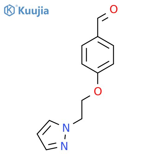 4-(2-(1H-Pyrazol-1-yl)ethoxy)benzaldehyde structure