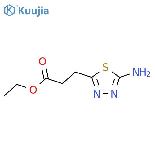 Ethyl 3-(5-amino-1,3,4-thiadiazol-2-yl)propanoate structure