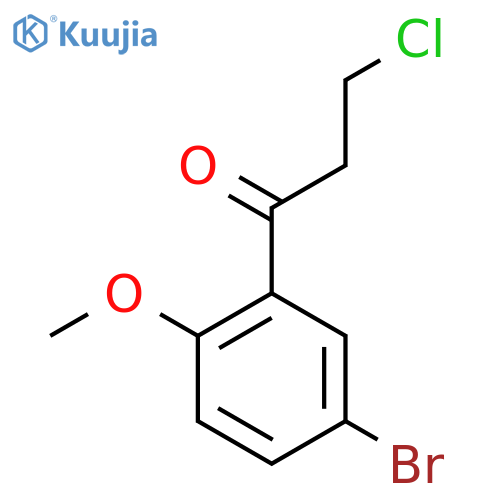 1-(5-Bromo-2-methoxyphenyl)-3-chloropropan-1-one structure