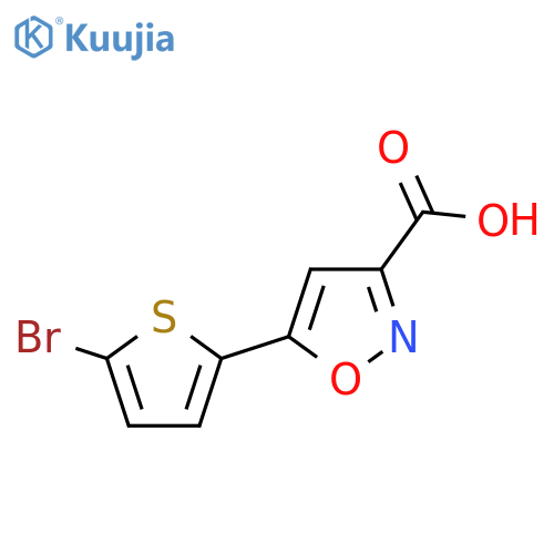 5-(5-bromothiophen-2-yl)-1,2-oxazole-3-carboxylic acid structure