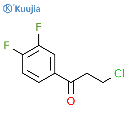 3-Chloro-1-(3,4-difluorophenyl)-1-propanone structure