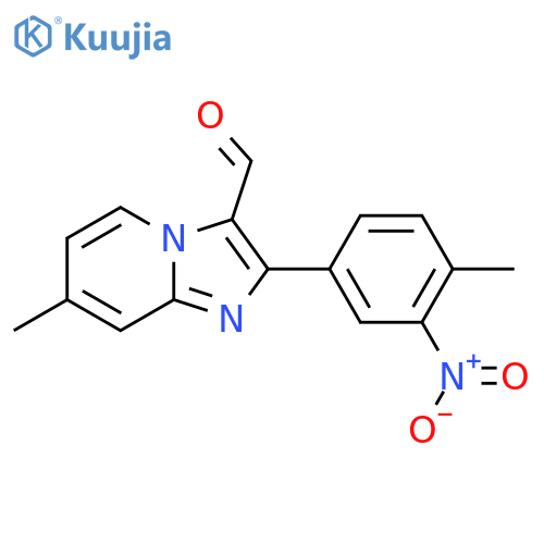 7-Methyl-2-(4-methyl-3-nitrophenyl)imidazo[1,2-a]pyridine-3-carbaldehyde structure