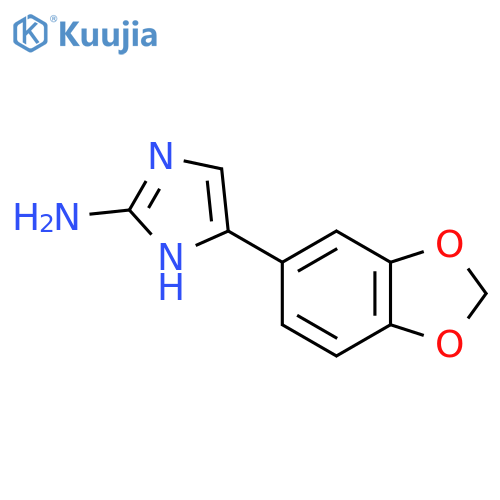 5-(Benzo[d][1,3]dioxol-5-yl)-1H-imidazol-2-amine structure
