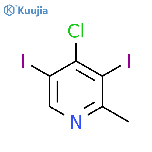 4-Chloro-3,5-diiodo-2-methylpyridine structure