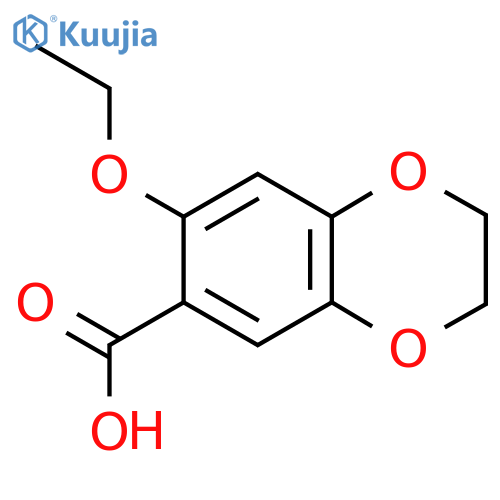 7-Ethoxy-2,3-dihydrobenzo[b][1,4]dioxine-6-carboxylic acid structure