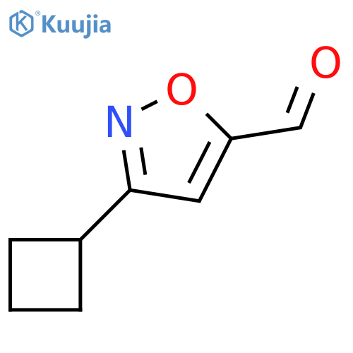 5-Isoxazolecarboxaldehyde,3-cyclobutyl- structure