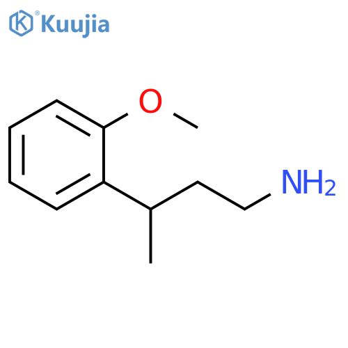 3-(2-methoxyphenyl)butan-1-amine structure