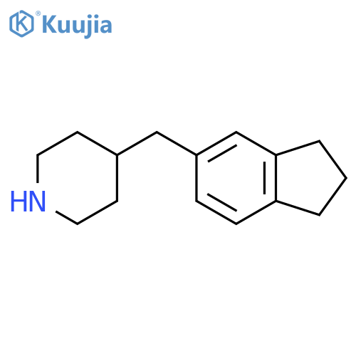 4-(2,3-dihydro-1H-inden-5-yl)methylpiperidine structure