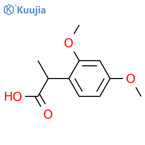 2-(2,4-dimethoxyphenyl)propanoic acid structure