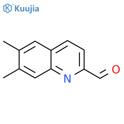 6,7-Dimethylquinoline-2-carbaldehyde structure