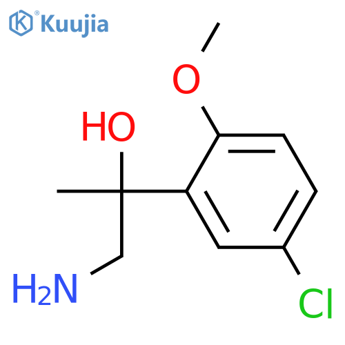 1-amino-2-(5-chloro-2-methoxyphenyl)propan-2-ol structure