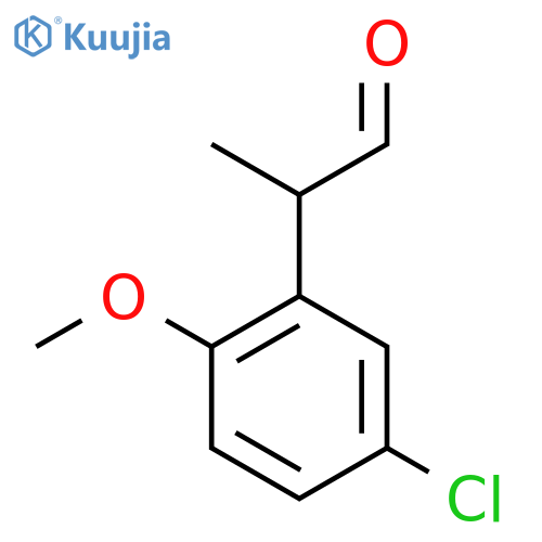 2-(5-chloro-2-methoxyphenyl)propanal structure