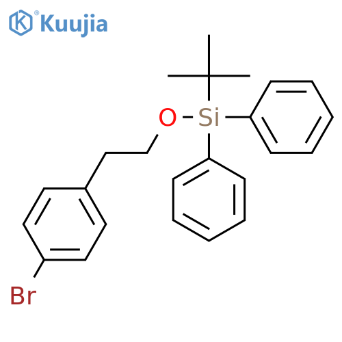 Silane, [2-(4-bromophenyl)ethoxy](1,1-dimethylethyl)diphenyl- structure