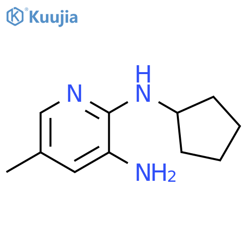2-N-Cyclopentyl-5-methylpyridine-2,3-diamine structure