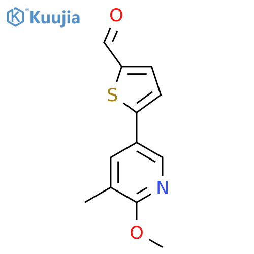 5-(6-Methoxy-5-methylpyridin-3-yl)thiophene-2-carbaldehyde structure