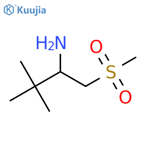 1-methanesulfonyl-3,3-dimethylbutan-2-amine structure