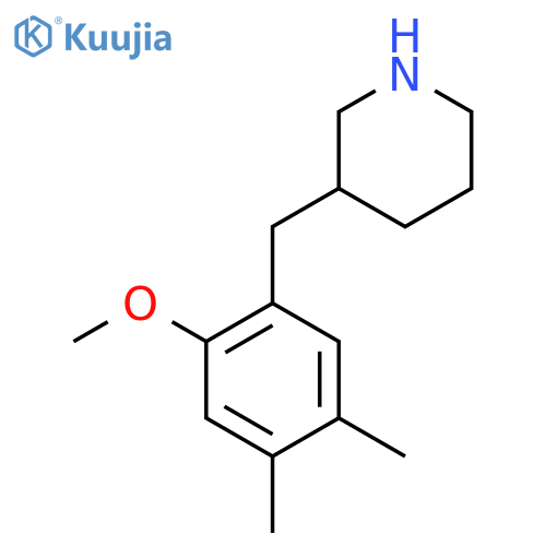 3-(2-methoxy-4,5-dimethylphenyl)methylpiperidine structure