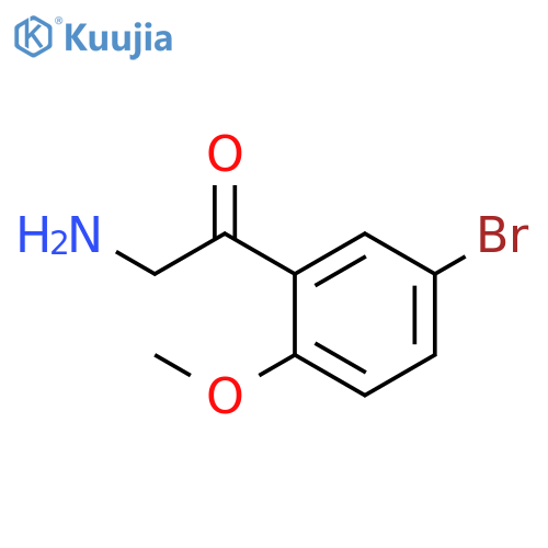 2-amino-1-(5-bromo-2-methoxyphenyl)ethan-1-one structure