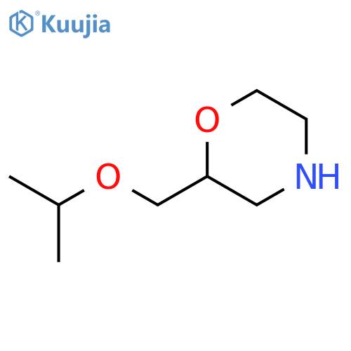 2-[(propan-2-yloxy)methyl]morpholine structure