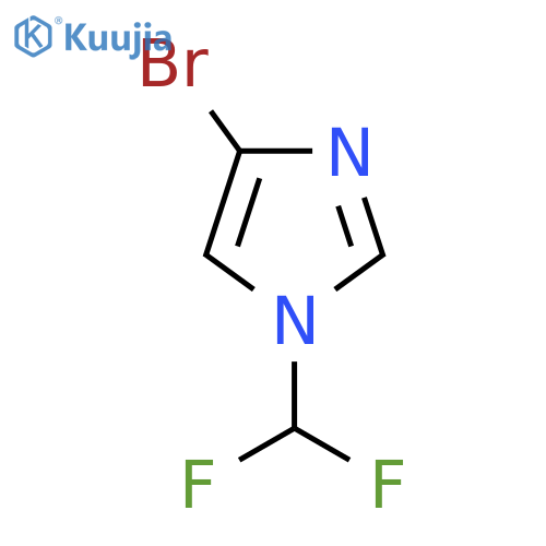 4-bromo-1-(difluoromethyl)-1H-imidazole structure