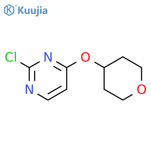 2-CHLORO-4-(TETRAHYDRO-2H-PYRAN-4-YLOXY)PYRIMIDINE structure