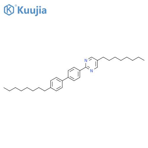 Pyrimidine, 5-octyl-2-(4'-octyl[1,1'-biphenyl]-4-yl)- structure