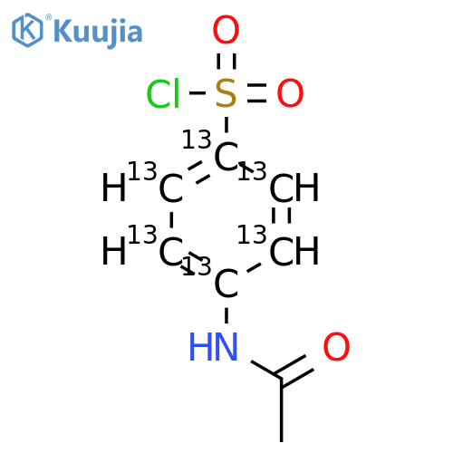 4-N-Acetylaminobenzene-13C6-sulfonyl Chloride structure