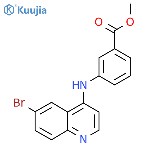 Methyl 3-((6-bromoquinolin-4-yl)amino)benzoate structure
