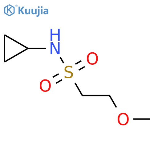 N-cyclopropyl-2-methoxyethane-1-sulfonamide structure