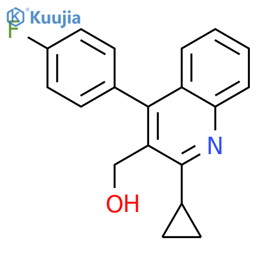 2-Cyclopropyl-4-(4-fluorophenyl)-3-quinolinemethanol structure