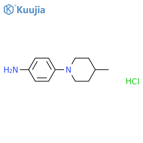 4-(4-methylpiperidin-1-yl)aniline dihydrochloride structure