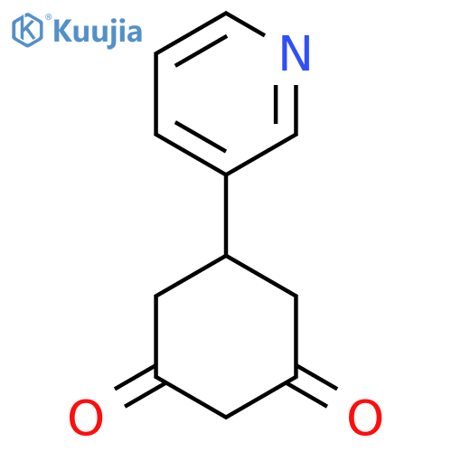 5-Pyridin-3-ylcyclohexane-1,3-dione structure