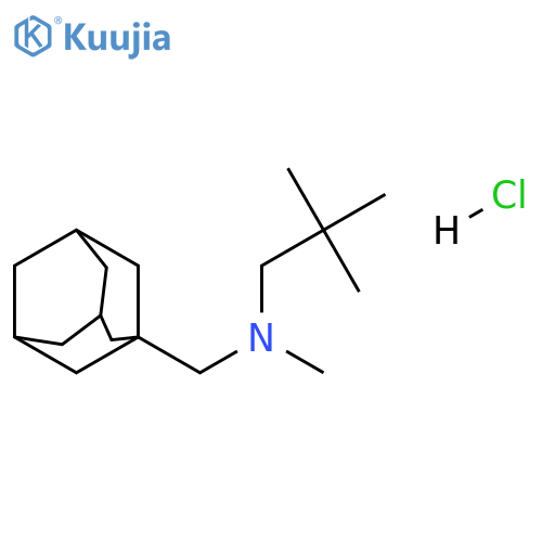 [(adamantan-1-yl)methyl](2,2-dimethylpropyl)methylamine hydrochloride structure