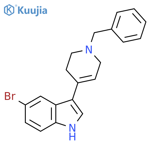 5-Bromo-3-(1-benzyl-1,2,3,6-tetrahydropyridin-4-yl)-1H-indole structure
