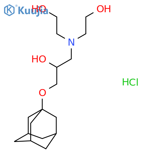 1-(Adamantan-1-yloxy)-3-[bis(2-hydroxyethyl)amino]propan-2-ol hydrochloride structure