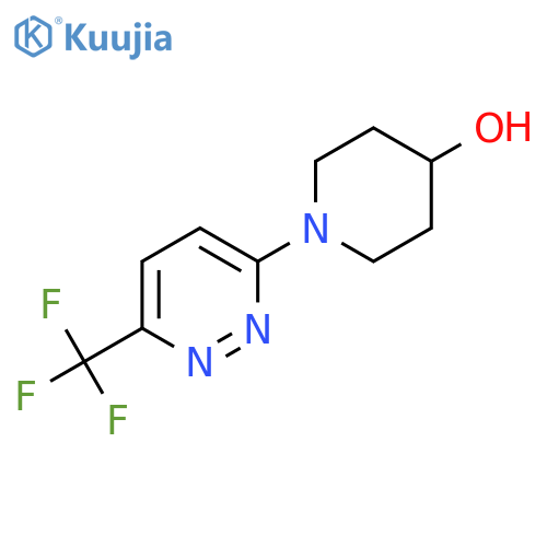 1-[6-(Trifluoromethyl)pyridazin-3-yl]piperidin-4-ol structure